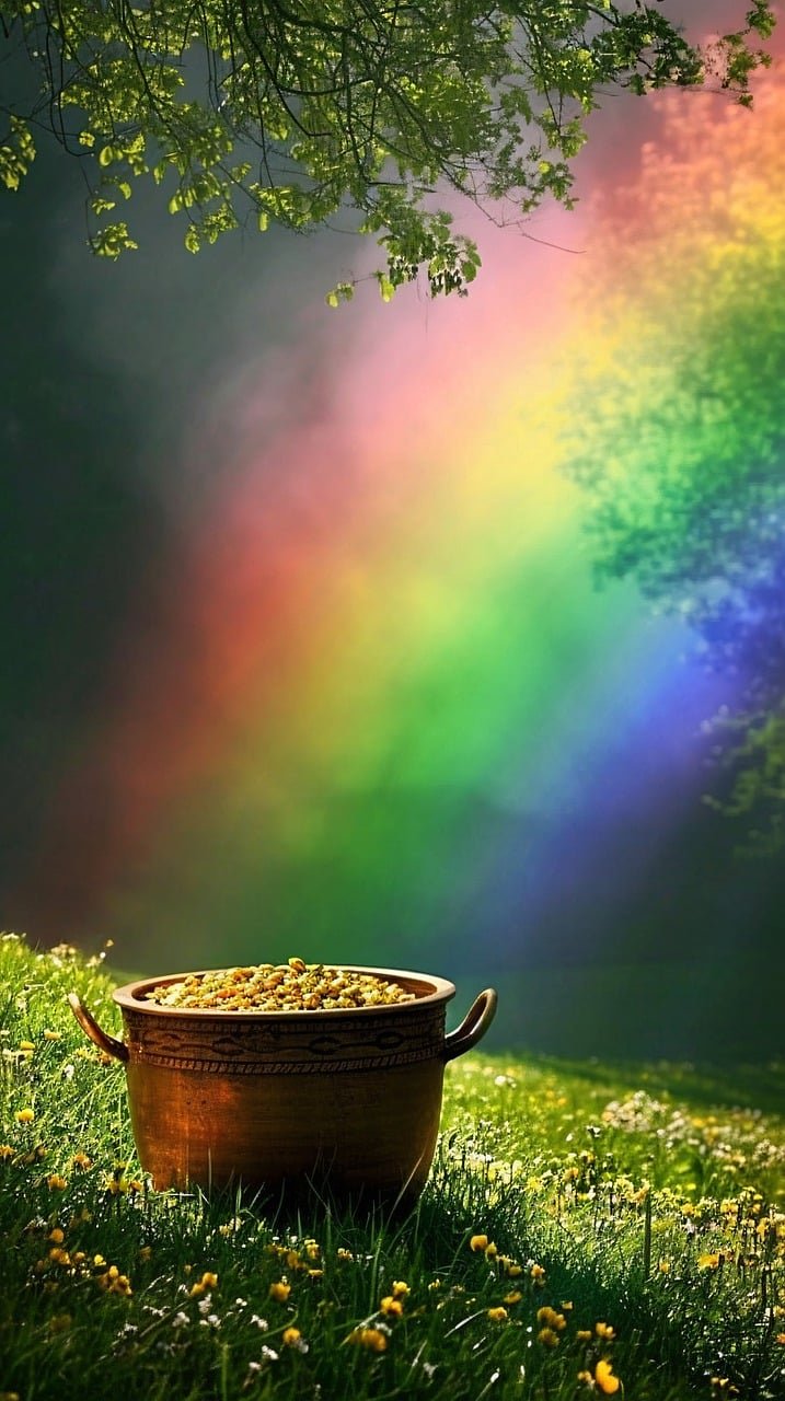 ai generated, pot of gold, rainbow-8501443.jpg